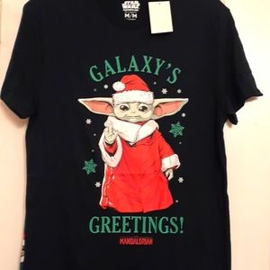 NWT STAR WARS THE MANDALORIAN Sleepwear Pant & Tee Set Size Medium Men or Woman